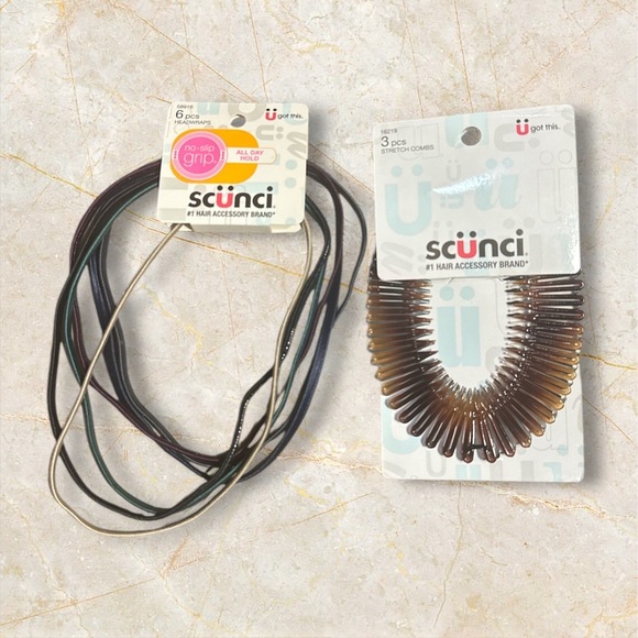 Scünci Headwraps (6-Pack) & Stretch Combs (3-Pack) Set | NWT - Picture 2 of 3